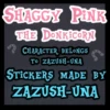 SHAGGY PINK
THE DONKICORN
CHARACTER BELONGS
TO ZAZUSH-UNA
STICKERS MADE BY
ZAZUSH-UNA