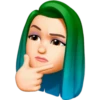 Memoji rosado y azul 6