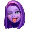 Memoji rosado y azul 7