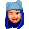 Memoji rosado y azul 8