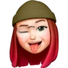 Memoji rosado y azul 11