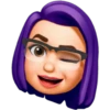 Memoji rosado y azul 17
