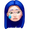 Memoji rosado y azul 21
