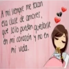 A mi siempre me tocan
ela clase de amores,
que solo pueden quedarte
en mi corazón y no en
mi vida.