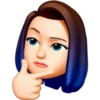 Memoji rosado y azul 23