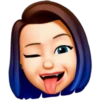 Memoji rosado y azul 25
