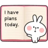 I have plans today.