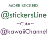 MORE STICKERS @stickersLine ~Cute~ @kawaiiChannel