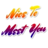 Nice To
Mest You