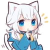 White Kitten Girl 30