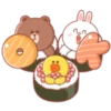 BROWN & FRIENDS: Pastel Food 6