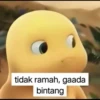 tidak ramah, gaada
bintang