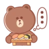 BROWN & FRIENDS: Pastel Food 13
