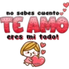 no sabes cuanto TE AMO eres mi todo! MELISSA