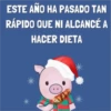 ESTE AÑO HA PASADO TAN
RÁPIDO QUE NI ALCANCÉ A
HACER DIETA