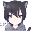 Black cat boy sticker 13