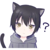 Black cat boy sticker 19