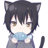 Black cat boy sticker 20