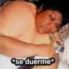 *se duerme*