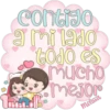 contigo
a mi lado
todo es
mucho
mejor
melissa