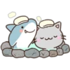 Cats and Shark 20