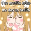 Que monita estas
me das un besito