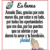 Es lunes
Amado Dios, gracias por este
nuevo día, por estar a mi lado,
por todas las oportunidades
que me das, por las puertas
que se abrirán y por
darme tu amor y tu bendición.
¡Amén!
