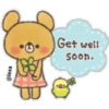 @lexa joy UU Get well soon.