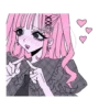 🩷🖤🩷kawaii girls🖤🩷🖤 :: @fStikBot 16