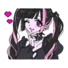 🩷🖤🩷kawaii girls🖤🩷🖤 :: @fStikBot 21