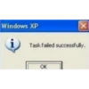 Windows XP ☑ Task failed successfully. OK