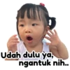 Udah dulu ya, ngantuk nih..