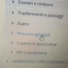 > Esoneri e rimborsi > Trasferimenti e passaggi > Esami > Rinuncia agli studi > Coperture assicurative > Ritiro pergamene > AMMISSIONI CORSI A NUMERO C