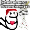 Postrados adoraremos Y traeremos lo mejor para el Rey Geysioy