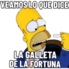 VEAMOS LO QUE DICE
LA GALLETA
DE LA FORTUNA