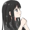 girl with long black hair 26