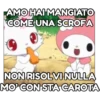 AMO HAI MANGIATO COME UNA SCROFA NON RISOLVI NULLA MO' CON STA CAROTA