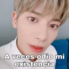 A veces odio mi
existencia