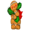 NAVIDAD ALFABETO GINGER BREAD MAN BLANCA AT 23