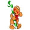 NAVIDAD ALFABETO GINGER BREAD MAN BLANCA AT 24