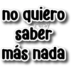 no quiero Persy saber más nada
