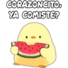 CORAZONCITO.
YA COMISTE?
CIELO