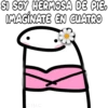 SI SOY HERMOSA DE PIE.
IMAGÍNATE EN CUATRO
CIELO