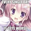EVERY SINGLE DAY
IT GETS WORSE