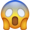 Retro shiny smiley faces emojis stickers 27