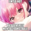 I'M SO HOT
BUT SEVERELY
MENTALLY UNSTABLE
