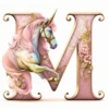 ALFABETO UNICORNIO BLANCA AT 8