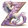ALFABETO UNICORNIO BLANCA AT 9