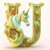 ALFABETO UNICORNIO BLANCA AT 25