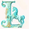 ALFABETO UNICORNIO BLANCA AT 26